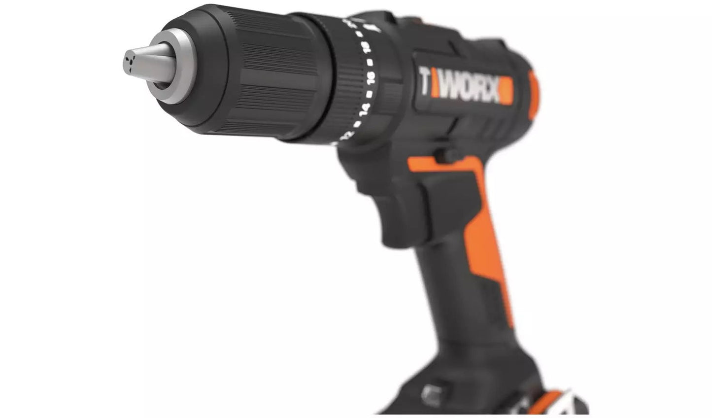 Worx WX370 Cordless Impact Drill and 30 Accessories - 20V