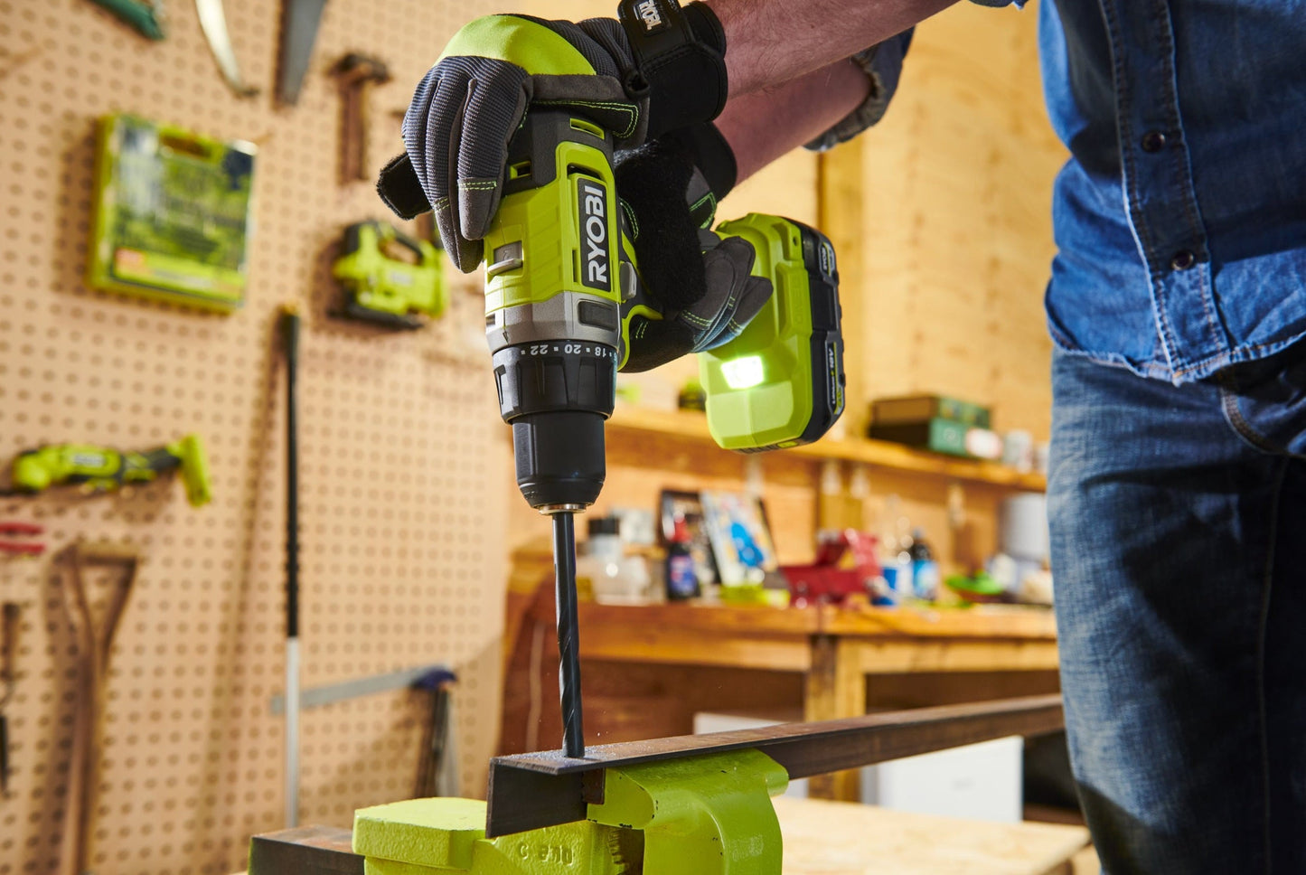 Ryobi RCK183DL-2C20S 18V ONE+™ Cordless Combi Drill, Circular Saw & Random Orbital Sander Starter Kit (2 x 2.0Ah)