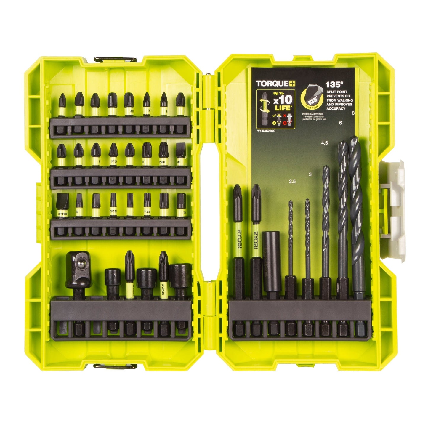 Ryobi RAK38DSDI2 Impact-rated Mixed Drilling & Screwdriving Bit Set (38 piece)