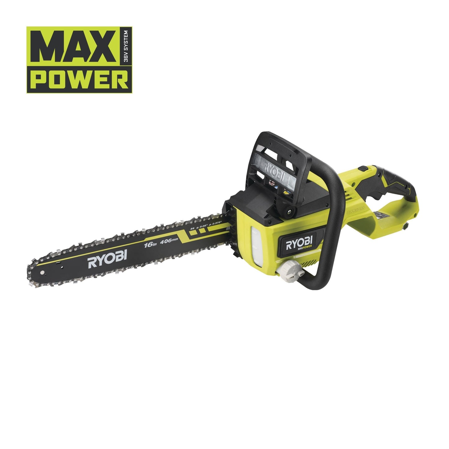 Ryobi RY36CSX40B-0 36V MAX POWER 40cm Cordless Brushless Chainsaw (Bare Tool)