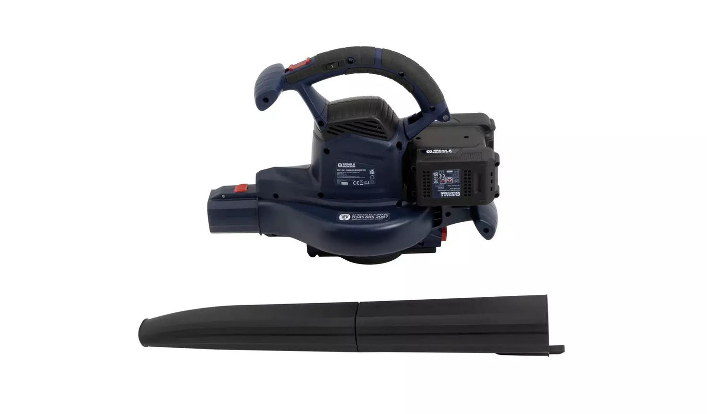 Spear & Jackson Cordless 3-In-1 Leaf Blower and Vac - 36V