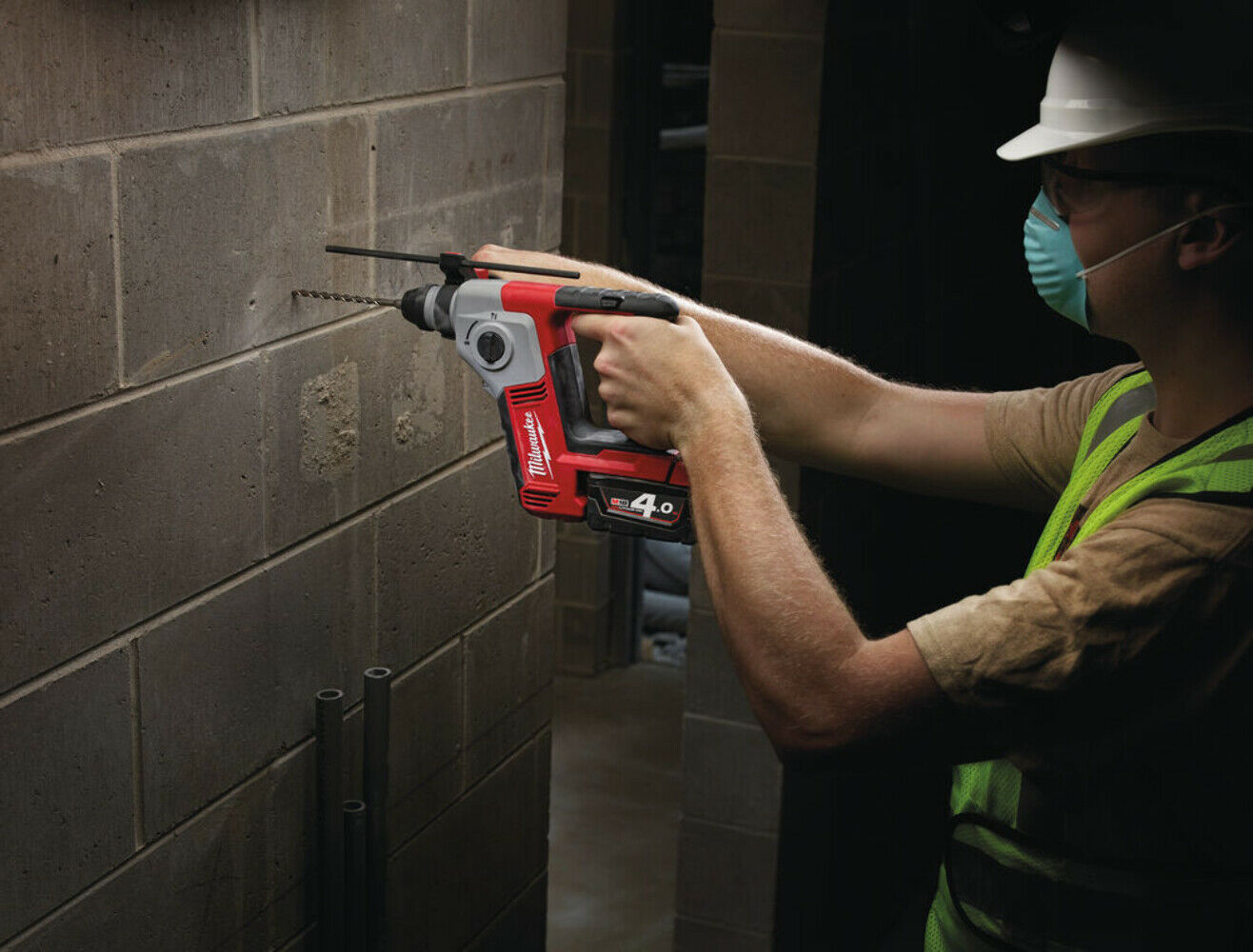 Milwaukee M18BH-0 18v Li-Ion Compact SDS+ Hammer Drill - Bare Tool