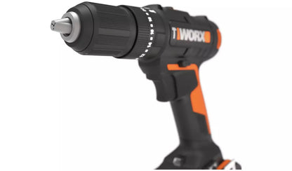 Worx WX370 Cordless Impact Drill and 30 Accessories - 20V