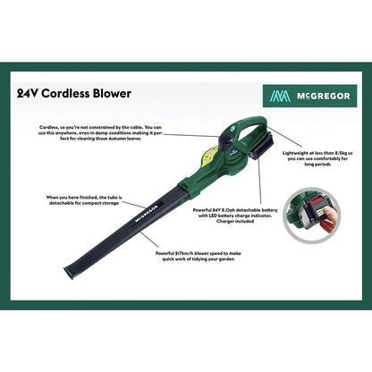 McGregor MCBL24 Cordless Garden Blower - 24V