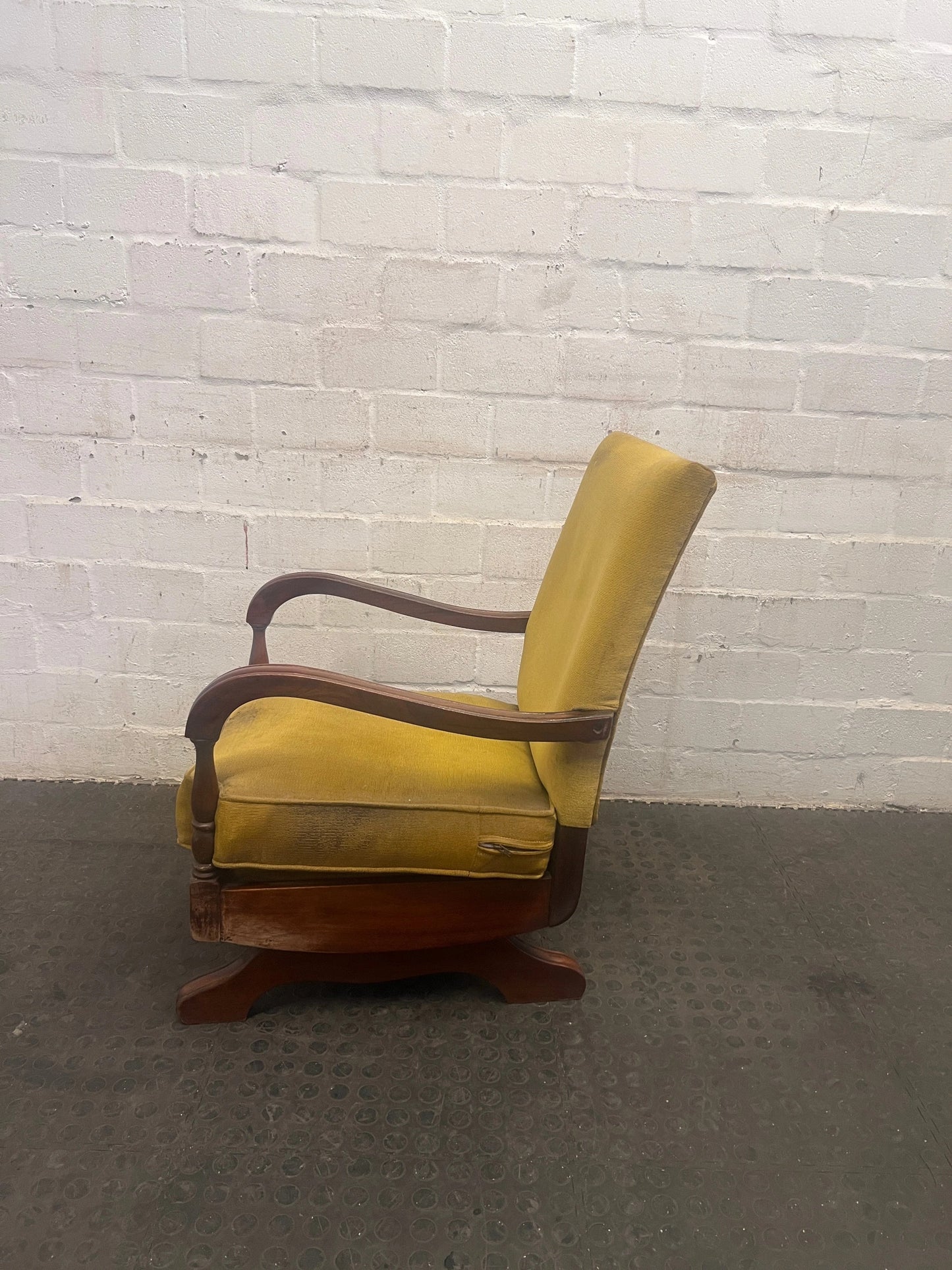 Mustard One Seater Wooden