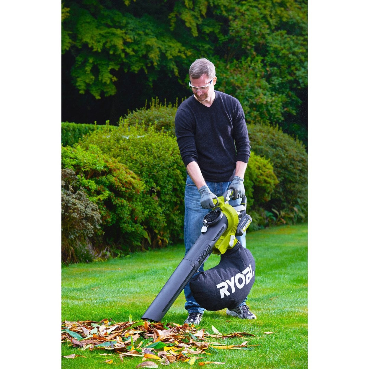 Ryobi RBV36B 36V MAX POWER Cordless Brushless Garden Blower Vacuum (Bare Tool)