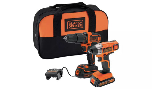 Black + Decker 1.5AH Cordless Twin Pack with 2 x 18V Batteries