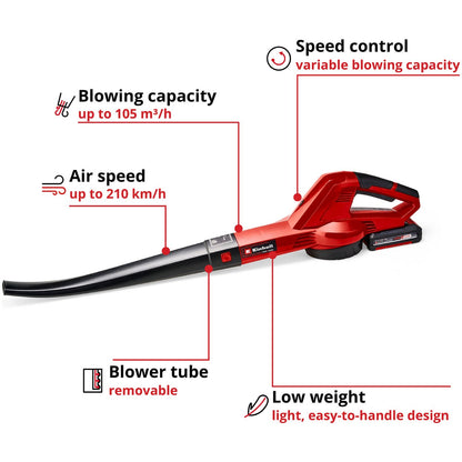 Einhell 3433533 Cordless Leaf Blower - 18V
