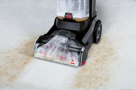 Bissell Powerclean 2X 3112E Upright Carpet Cleaner - Grey & Red
